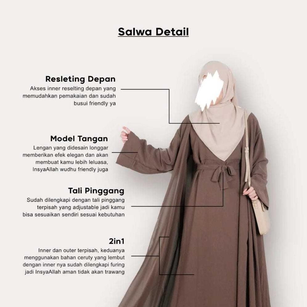 Gamis Abaya Remaja Outer Set In 1 Outer Dress Set In 1 One Set Dress Gamis Abaya Remaja