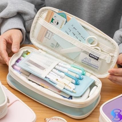 

Tempat pensil/kotak alat tulis berkapasitas Student Stationery Organizer School Supplies