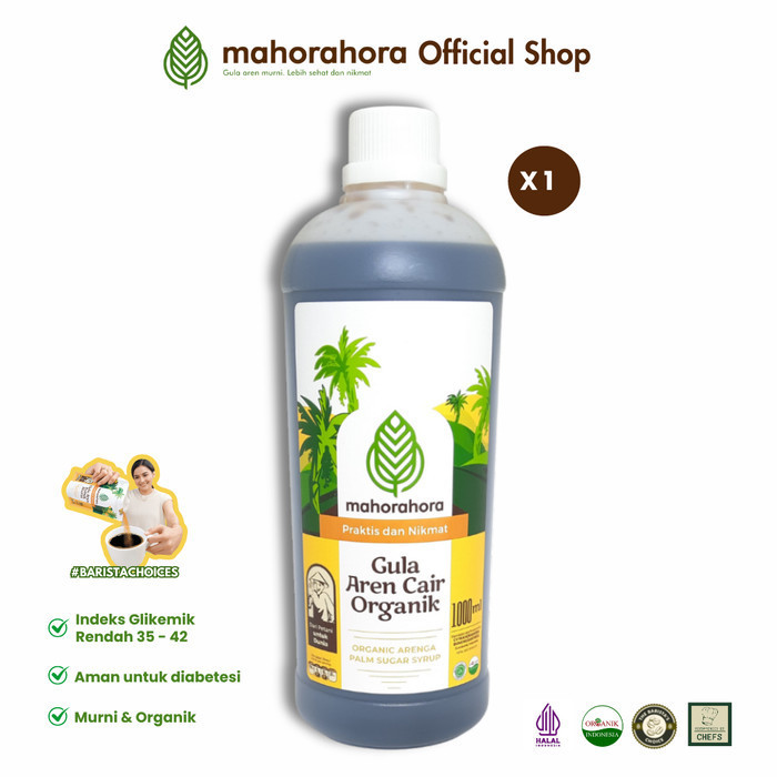 

Gula Aren Cair Mahorahora 1 Liter