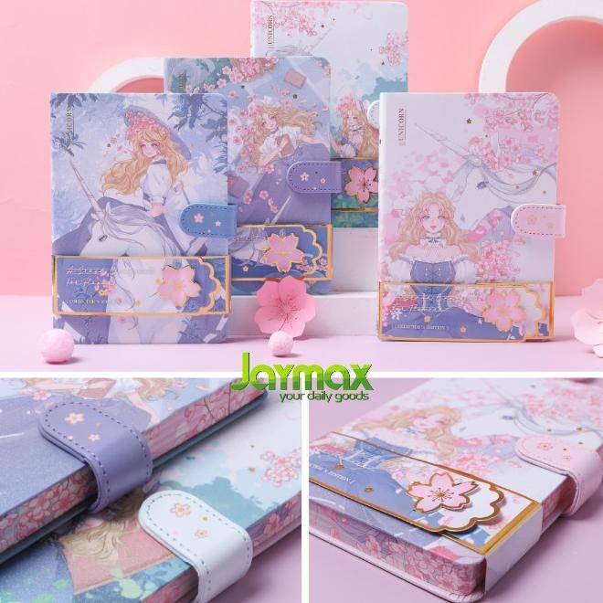 

Magnetic Notebook Diary / Jurnal Agenda Buku Tulis Planner Ladyunicorn Baktioktavianiseller