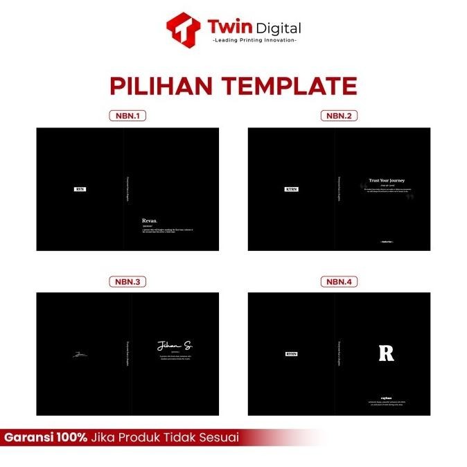 

Custom Buku Catatan Notebook Hard Cover Nama - Journal Paperbook Baktioktavianiseller
