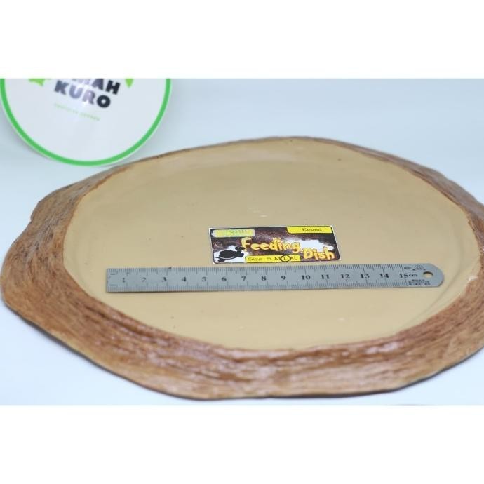 FEEDING DISH ROUND TORTOISE L. TEMPAT PAKAN UNTUK TORTOISE SULCATA DLL