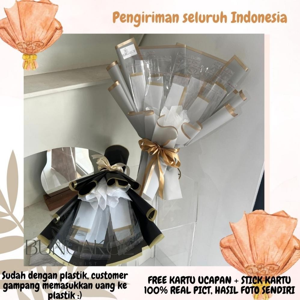 MONEY BOUQUET KOSONG - BUKET UANG KOSONG BUCKET UANG KOSONGAN MONEY BUCKET KOSONG BUKET BUNGA PALSU 