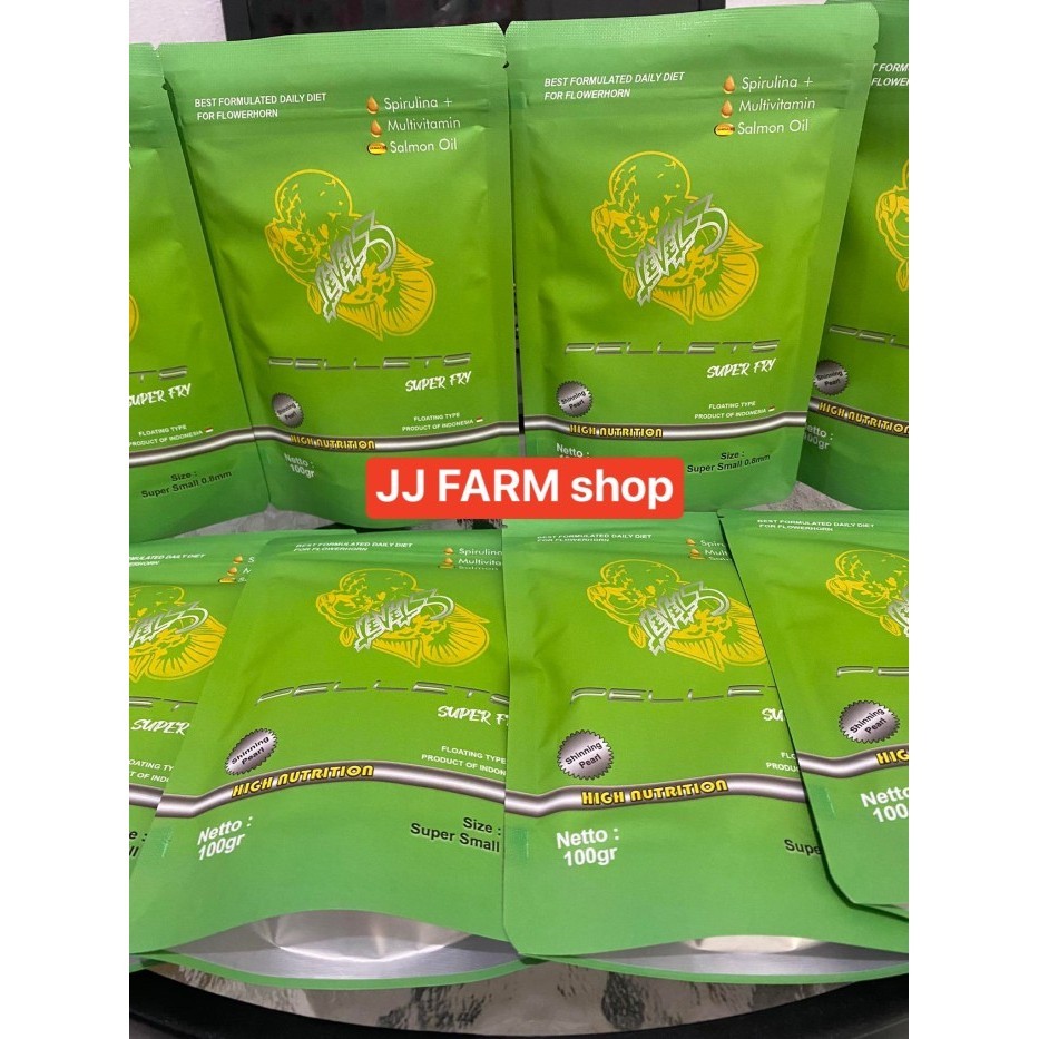 PELET LEVEL3 PELET TOP SUPER FRY MUTIARA JENONG 100GR LOUHAN CUPANG