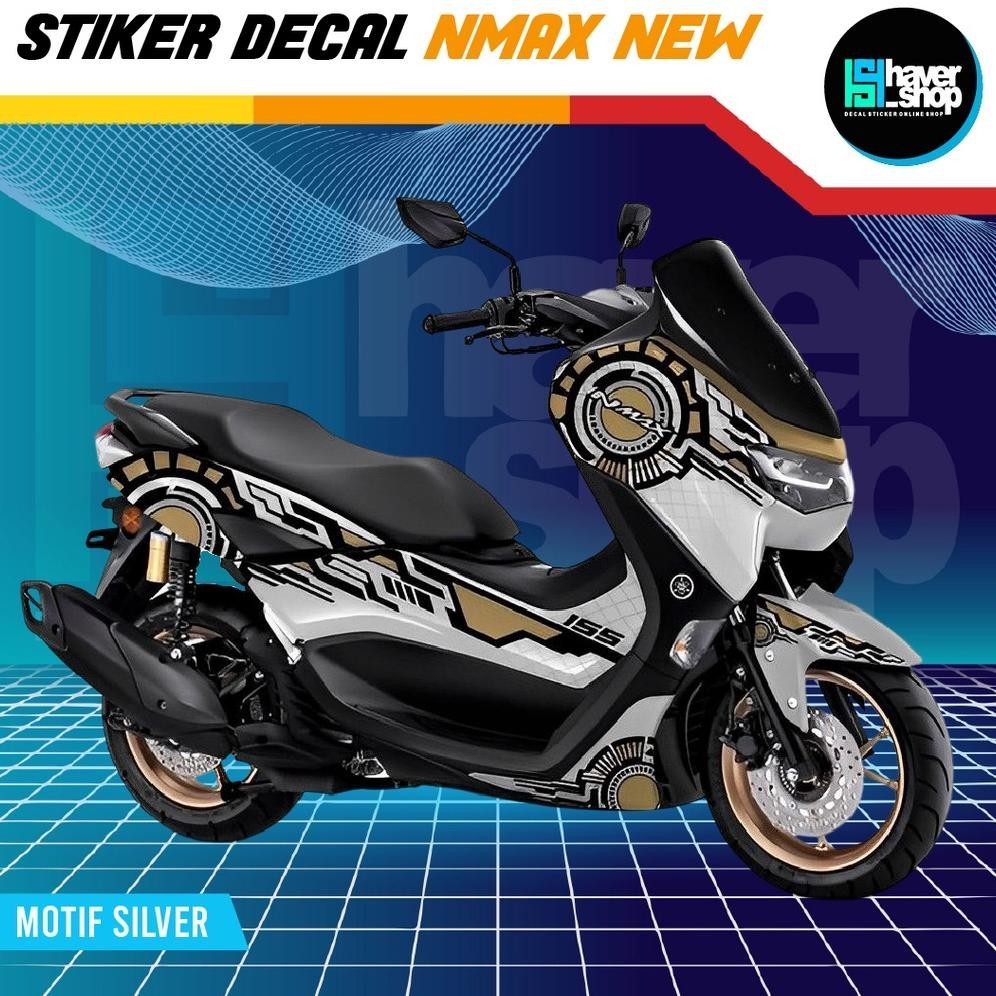 Sticker Keren Aksesoris Kendaraan Stiker Motor Decal Full Body Yamaha Nmax Silver Terbaru By Haver S