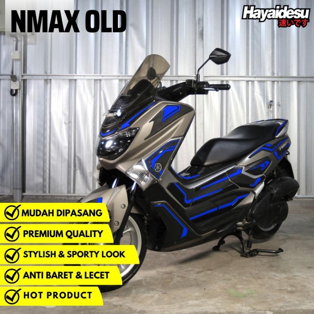 Hayaidesu Body Protector Yamaha NMAX OLD 2015-2019 Full set Aksesoris Decal Variasi Carbon Pelindung
