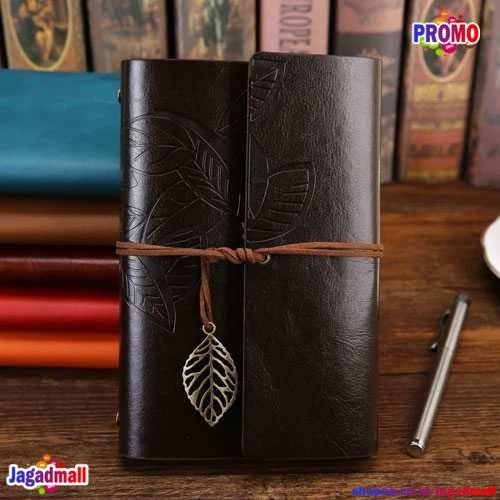 

Buku Catatan Binder Kulit Retro Leaf Kertas B7