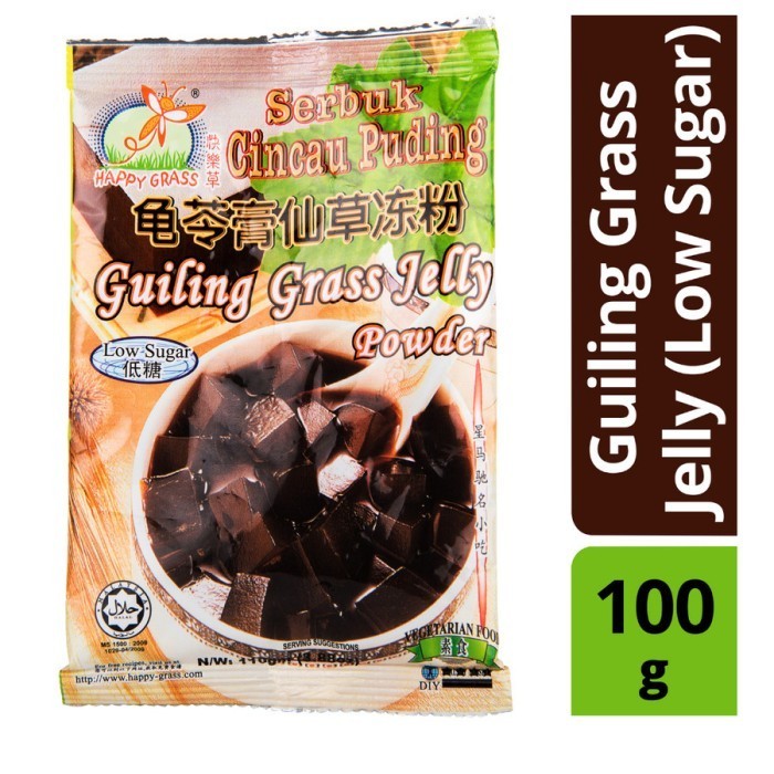 

Happy Grass Guiling Grass Jelly Powder / Serbuk Cincau Puding 110g K01