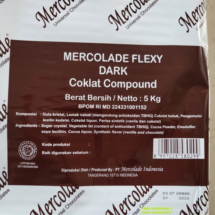 

MERCOLADE FLEXY DARK COKELAT Coklat Compound K01