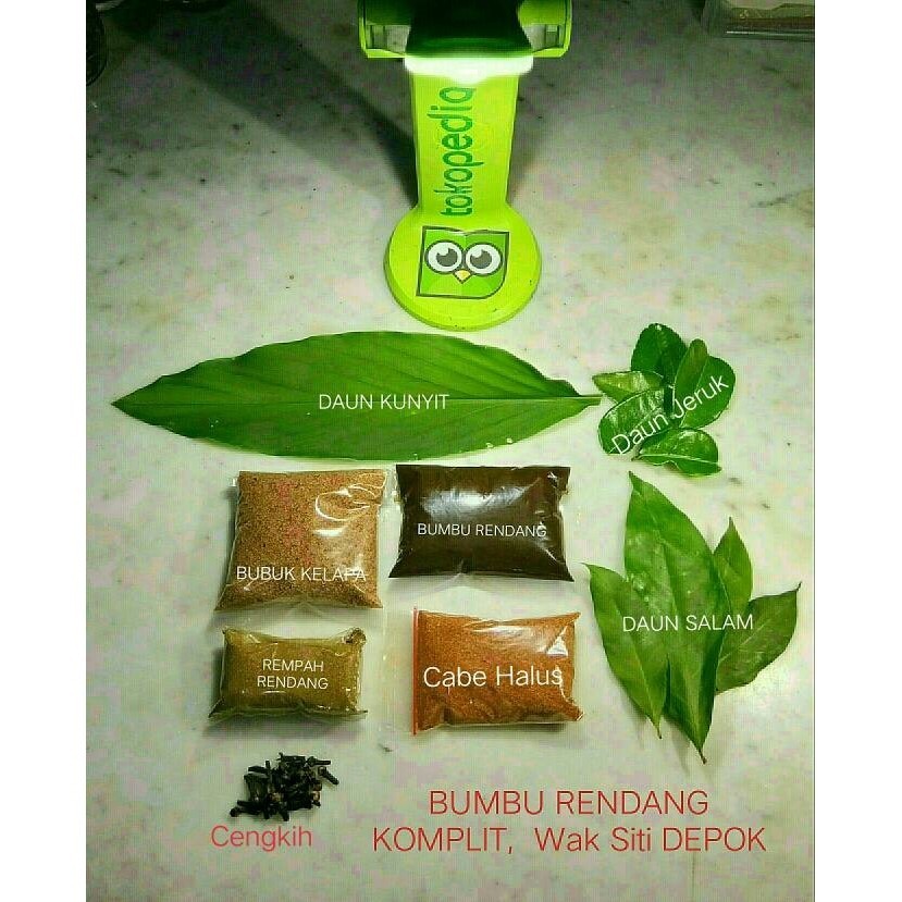 

Bumbu Rendang Padang Daging Lengkap Komplit Siap Pakai Resep Wak Siti