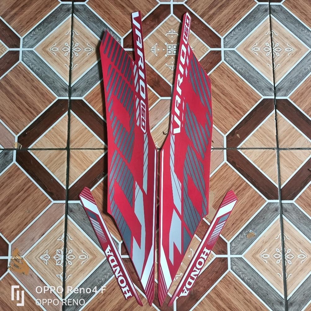 sticker striping motor honda vario 160 2023 merah