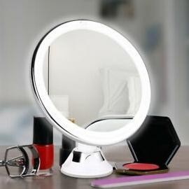 Cermin Make Up LED Lampu Kaca Rias Zoom Perbesar Pembesar 10x