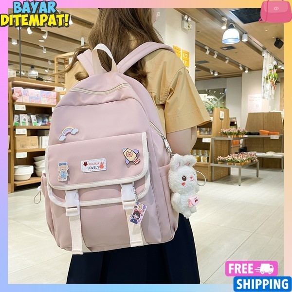 Original Tas Gendong Tas Rangsel Waita Terbaru Ts Laptop Sma Smk Kuliah Tas Ransel Kerja Wanita Casu