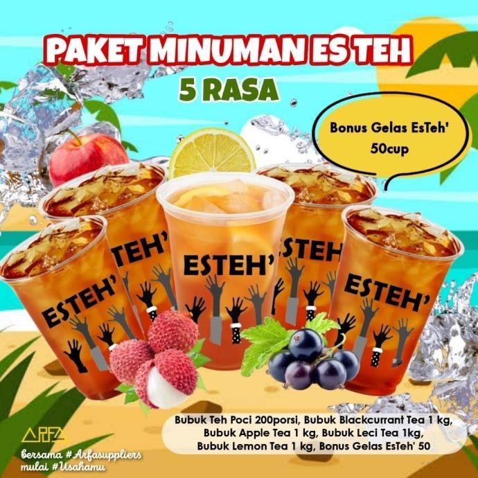

Murah Paket Usaha Minuman Es Teh Poci (Paket Bubuk) Realpict