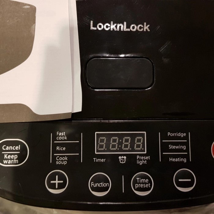 Lock N Lock Modern Multi Cooker 700W Rice Cooker, Steamer, Oven