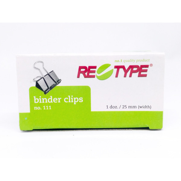 

Retype - Binder Clip No. 111