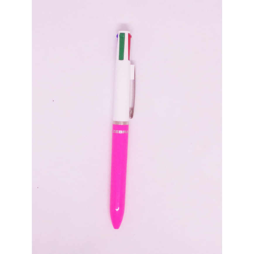 

Zebra Multifunction Ballpen 4 Pen In 1 (Pink Barrel)