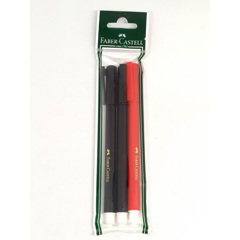 

Faber Castell Marking Pen Set 3 Black. Black. Red 151632