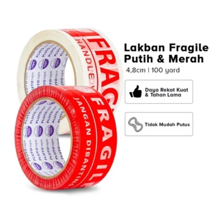 

LAKBAN FRAGILE MERAH JANGAN DIBANTING 48MM X 100 YARD
