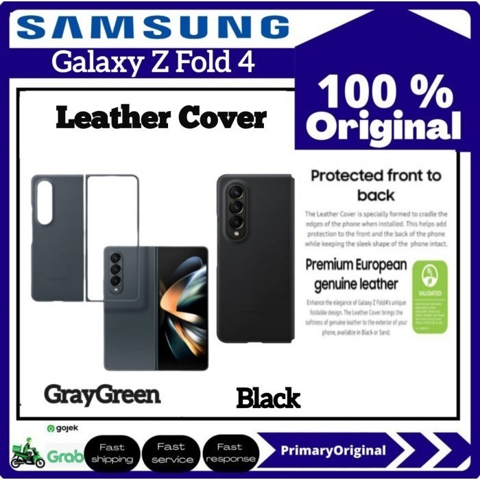 Case Original Samsung Galaxy Z Fold 4Fold4 5G Leather Cover