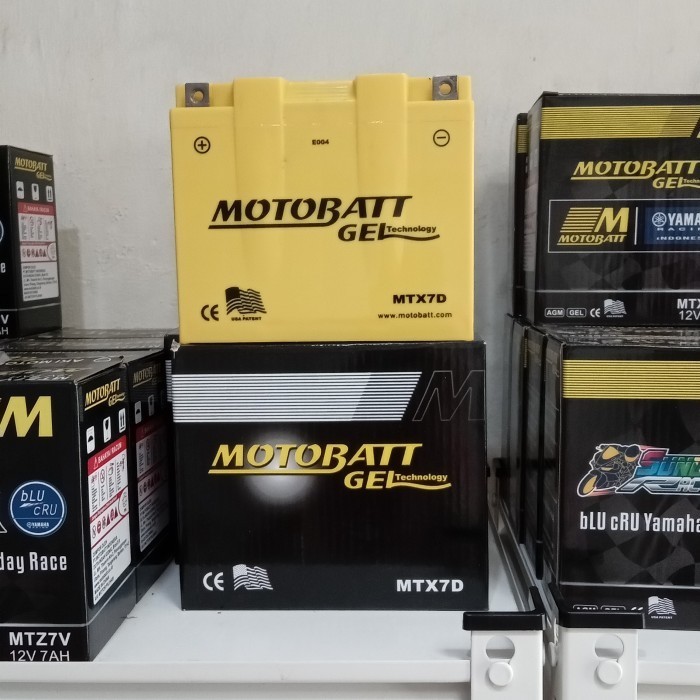 Aki Motor Motobatt Mtx7D Aki Kering / Aki Gel