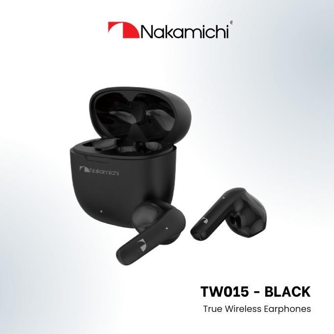 Nakamichi TW015 True Wireless Earphone Bluetooth Gaming TWS HD Black