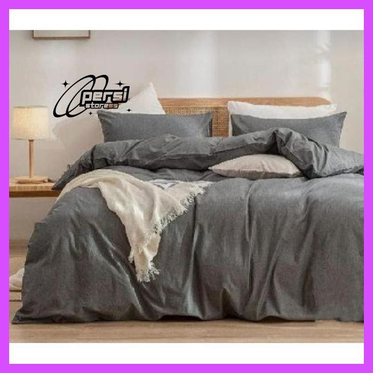 Beli 2 Murah Sprei Set Polos Hitam,Abu,Navi,Putih,Coklat Muda,Coklat Muda, Coklat Tua,Hijau Pastel