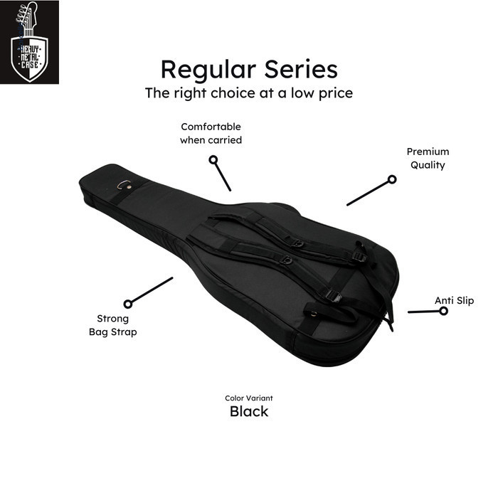 Ami Tas Gitar / Gig Bag / Semi Hardcase Gitar Elektrik Heavy Metal