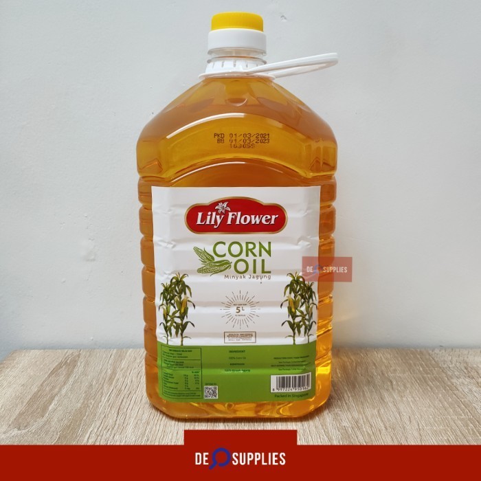 

Lily Flower Corn Oil 5L - Minyak Jagung Lilyflower 5 L Goreng Mpasi