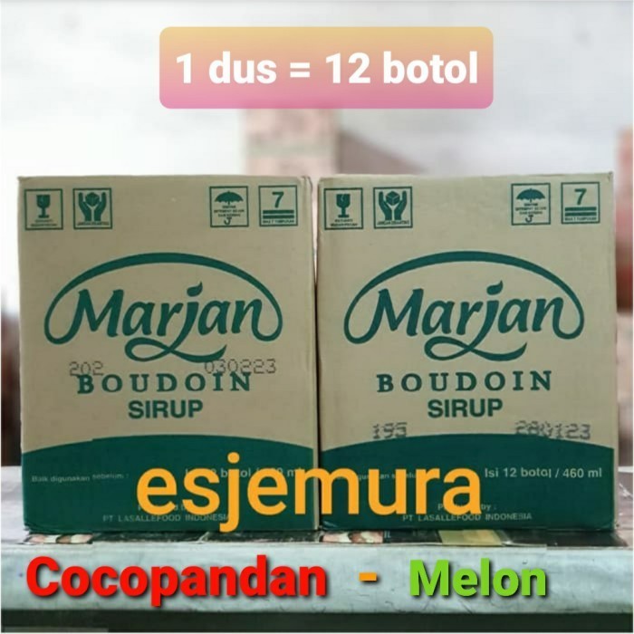 

Sirup Marjan Cocopandan / Melon Per Dus Isi 12 Botol