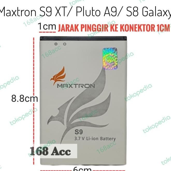 Baterai Batre Maxtron Pluto A9 S9 Xt Batere Hp S8 2020 Galaxy Original Hankarezo