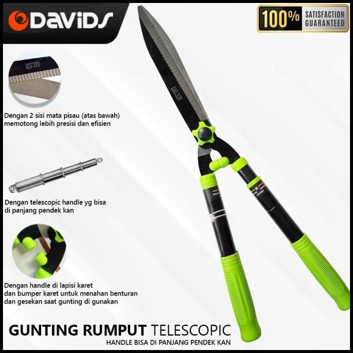 GUNTING RUMPUT BESAR TAJAM PEMOTONG RANTING TAMAN TELESKOPIK IGM