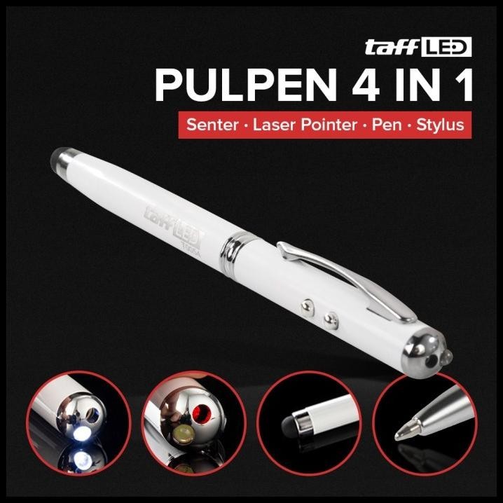 

DISKON PULPEN LASER POINTER 4 IN 1 PEN DAN STYLUS TINTA HITAM -WHITE !!!!!!