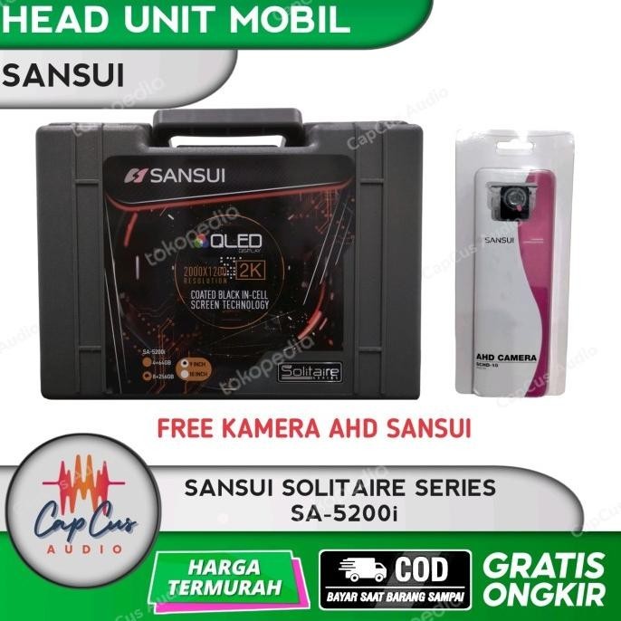 Head Unit Android 10 Inch Sansui Solitaire Sa-5200I Qled 2K Hi Res Hd | Otomotif