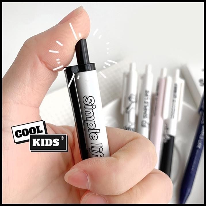 

BEST DEAL 6PCS PULPEN GEL TINTA 0.5MM HITAM TEKAN SIMPLE UNTUK PELAJAR / KANTOR !!