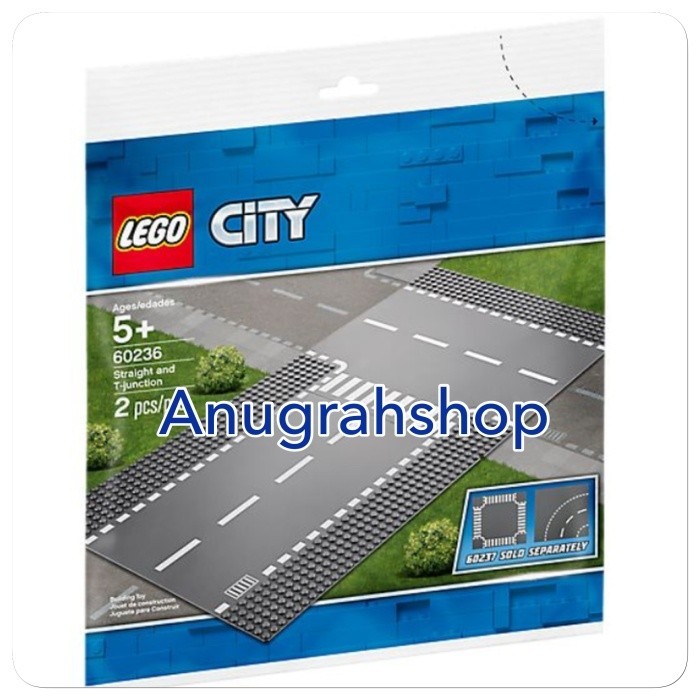 LEGO 60236 CITY Straight & T-Junction - Blocktopia