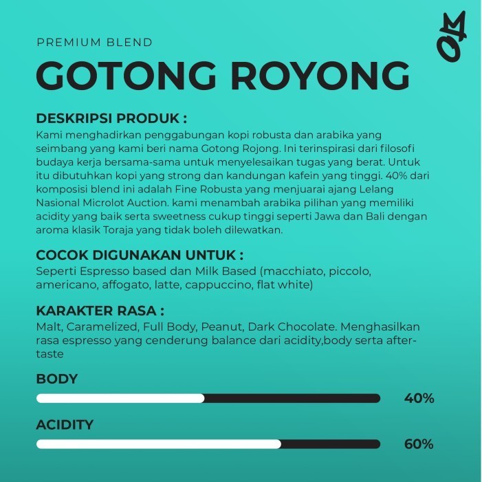 

Limited! House Blend Gotong Rojong 50Arabika 50Robusta Biji Kopi Asli