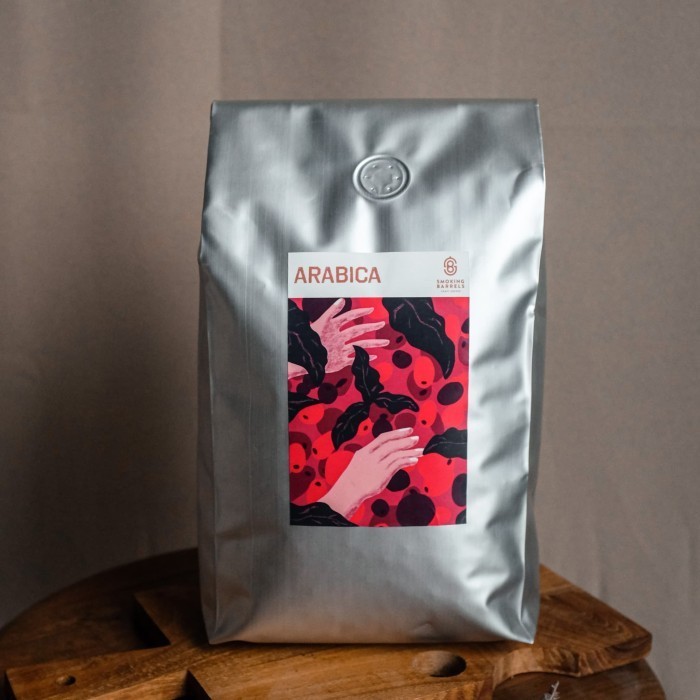 

Arabica 1Kg - Dark Roast Biji Kopi Bahan Es Kopi Susu- Smoking Barrels