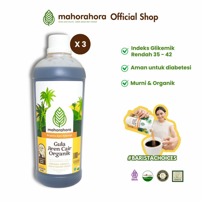 

Gula Aren Cair Mahorahora 1 Liter - 3 Pcs - Adelineez
