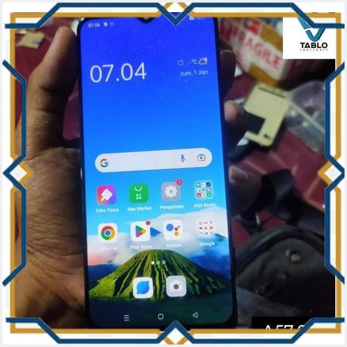 [tbs] lcd touchscreen frame oppo a57 2020 original copotan hp