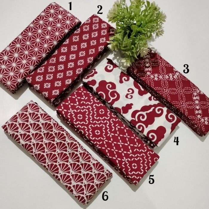 Kain Batik Cap Handmade Serian Merah Putih (87)