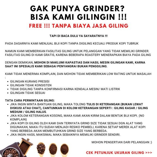 

Robusta Gayo 200 Gr Roast Bean Coffee - Kopi Biji Matang