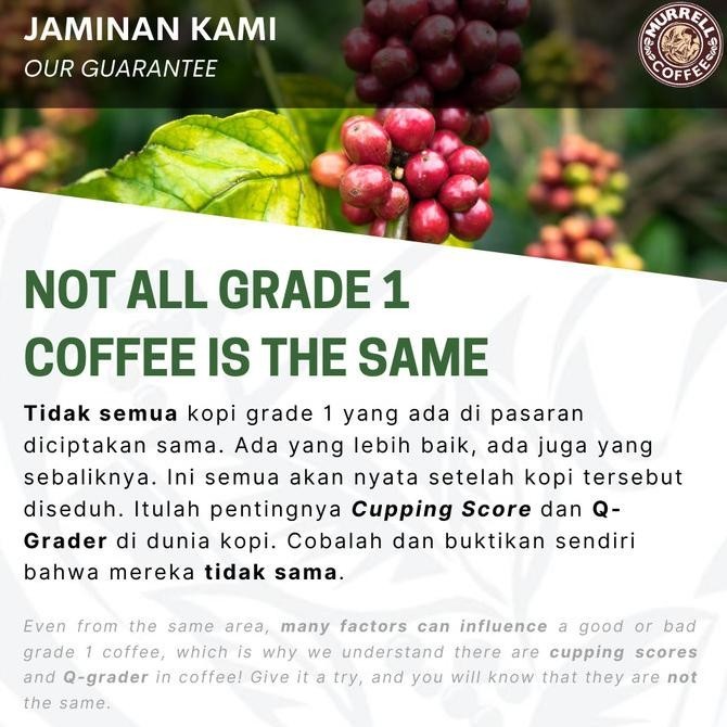 

1Kg Balige Supremo Arabica Specialty Premium Bubuk Biji Murrell Coffee