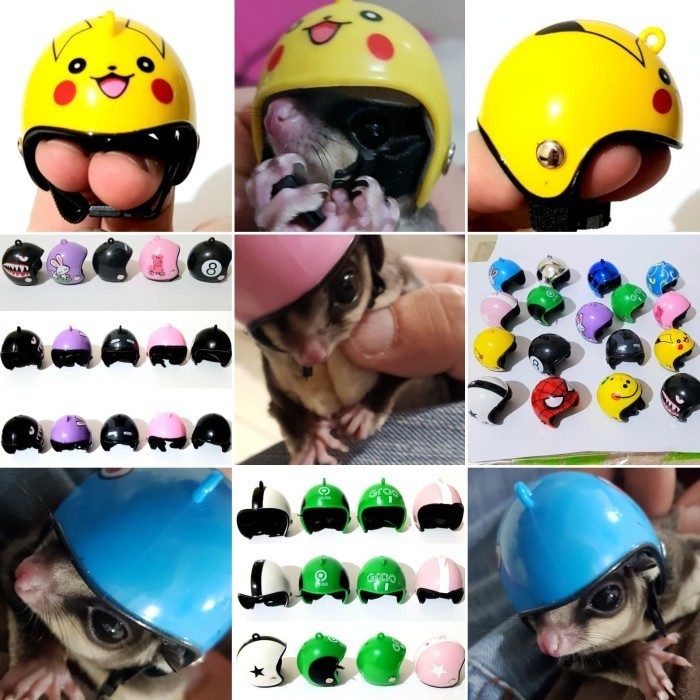 TOPI HELM sugar glider aksesoris fashion hewan hamster sugar glider dl