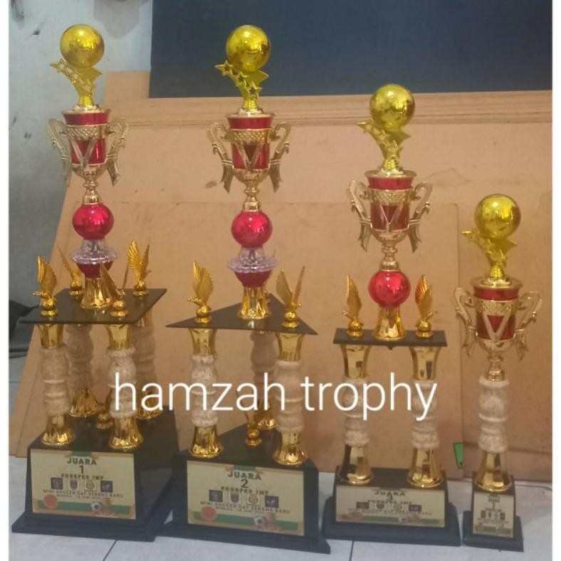 CR - trophy piala 1 set marmer juara 1234 ( kaki 4,3,2,1 ) TERLARIS