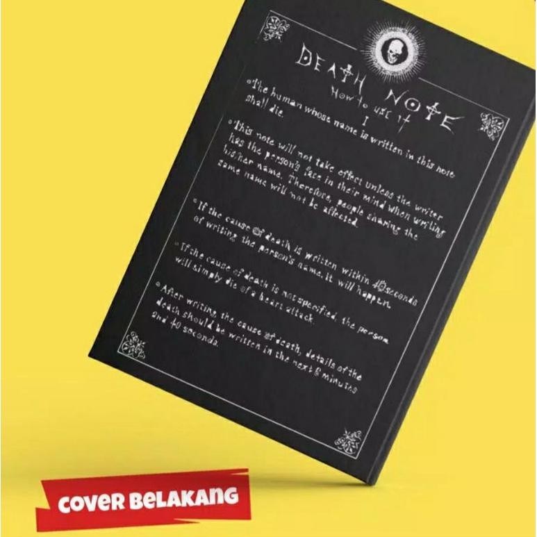 

POCKET BOOK / NOTEBOOK HARDCOVER DEATH NOTE A6&A5 / BUKU NOTES COD