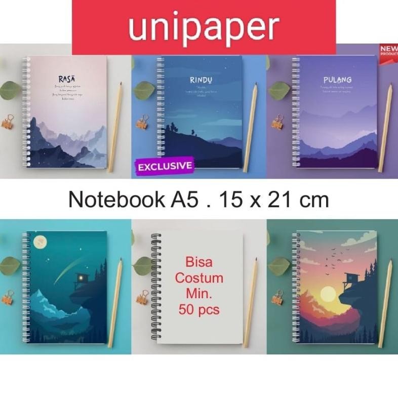 

NOTEBOOK A5/NOTEBOOK JOURNAL LINE /GRID / BLANK/ A5 DOTTED COD