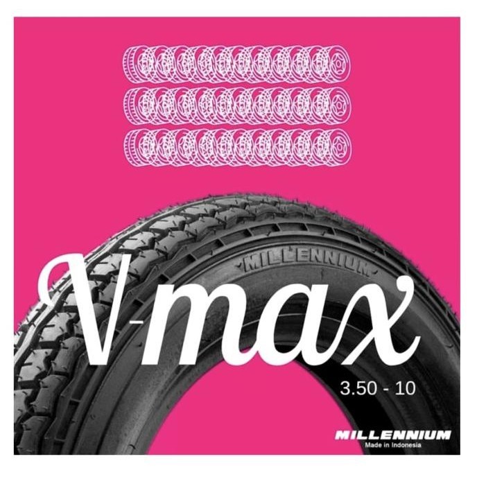 Ban Vespa Klasik Millenium VMax 3.50-10 Tubeless