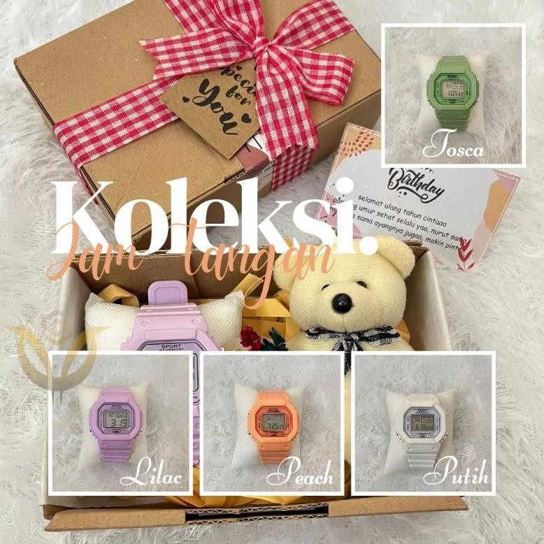 

PAKET GIFT BOX CEWEK ULANG TAHUN JAM TANGAN DIGITAL ANTI AIR HAMPERS WISUDA BUKET BUNGA KERING KADO SPECIAL KARTU UCAPAN AESTETIC ANNIVERSARY ORIGINAL PRODUK