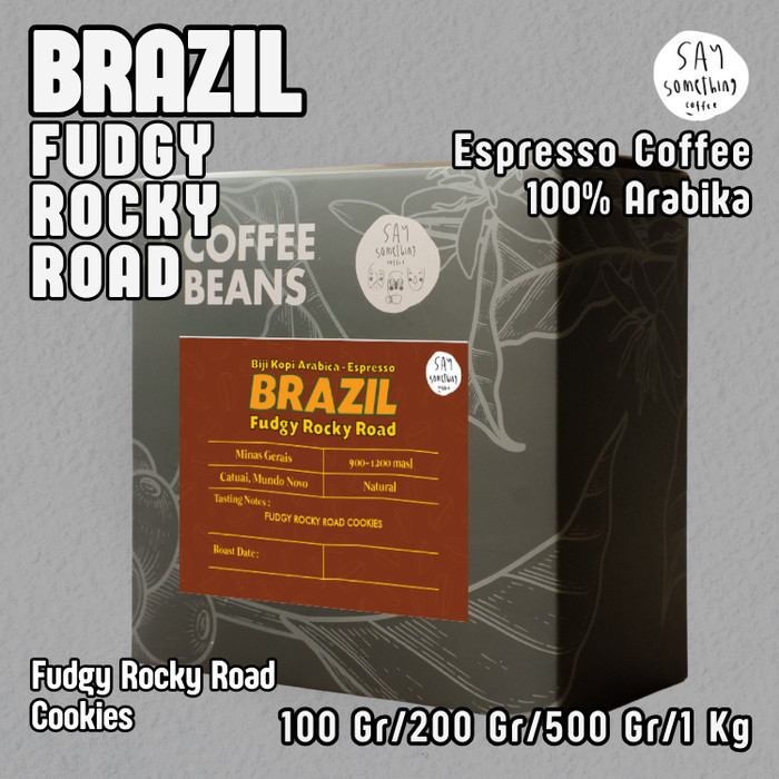 

Ready Biji Kopi Arabika Brazil Fudgy Rocky Road - Espresso